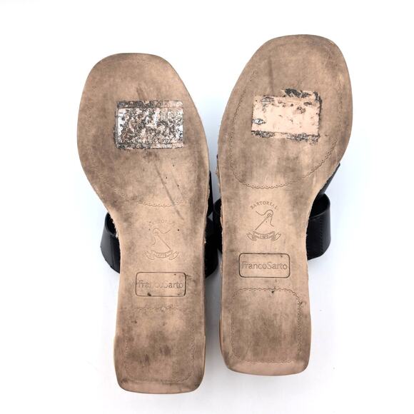 Franco Sarto Tevin Espadrille Platform Sandals Women's Black Size US8M EU38.5 - Picture 8 of 10